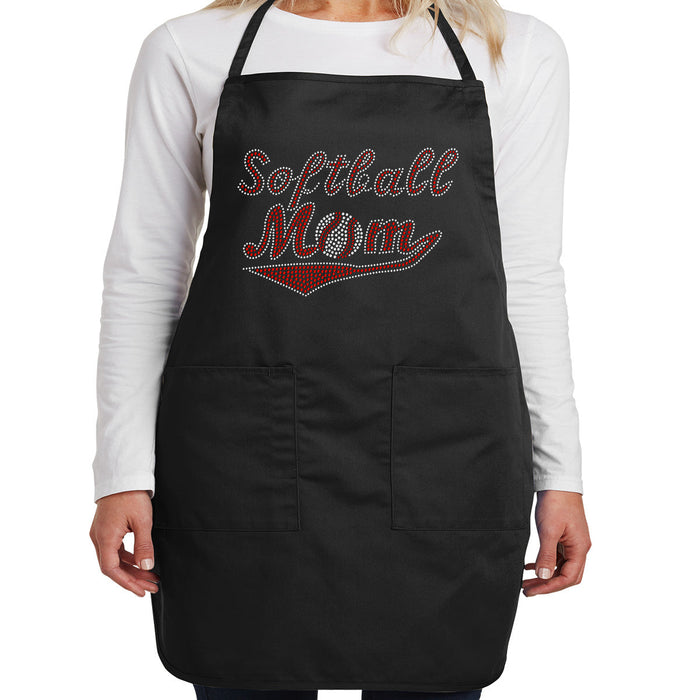 Rhinestone Bling Choose your Style Softball Mom Red White Sports Family