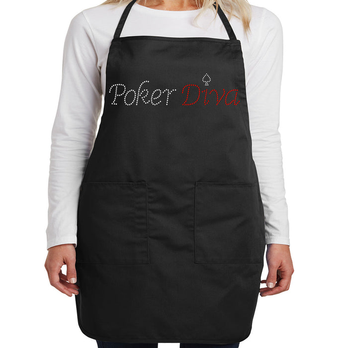 Rhinestone Bling Choose your Style Poker Diva Red White Leisure Vegas