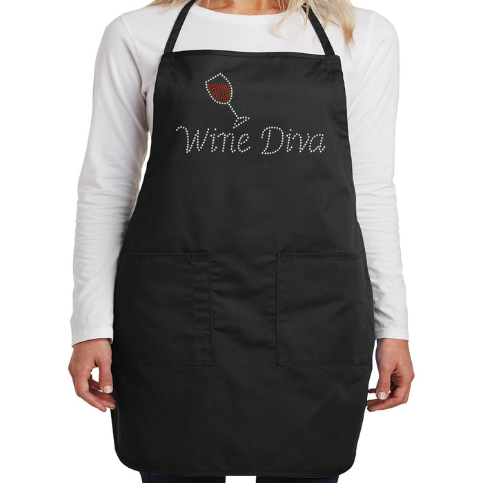 Rhinestone Bling Choose your Style Wine Diva Red Glass Drinks