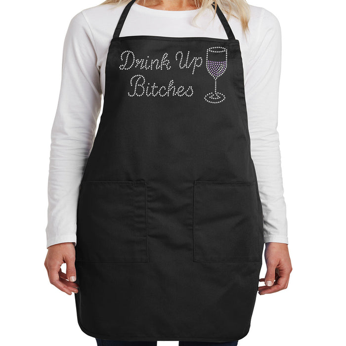 Rhinestone Bling Choose your Style Drink Up Bitches Red Wine glass Drinks