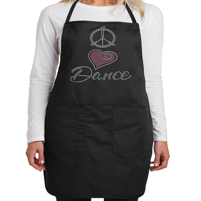 Rhinestone Bling Choose your Style Peace Love Dance Pink Heart Dance