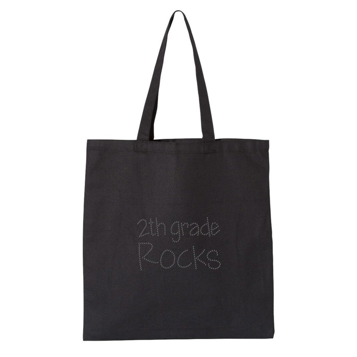 Rhinestone Bling Choose your Style 2nd Grade Rocks School Black