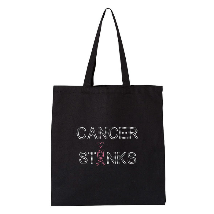 Rhinestone Bling Choose your Style Cancer Stinks Pink Ribbon Awareness