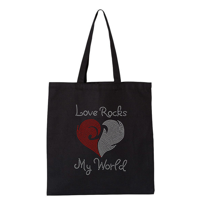 Rhinestone Bling Choose your Style Love Rocks My World Heart Valentine's