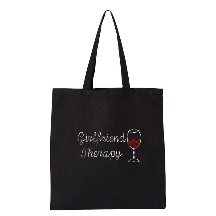 Rhinestone Bling Choose your Style Girlfriend Therapy Red Wine Glass Drinks