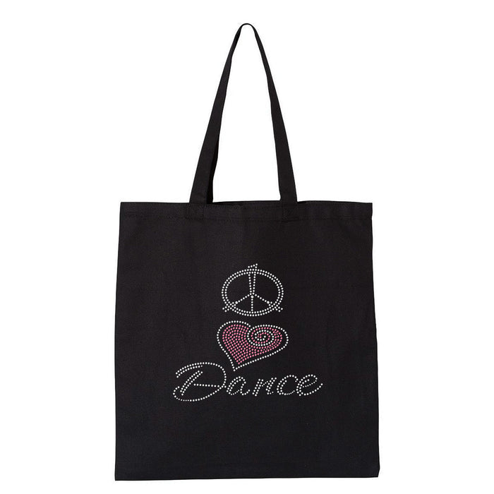 Rhinestone Bling Choose your Style Peace Love Dance Pink Heart Dance