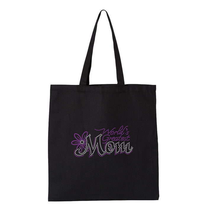 Rhinestone Bling Choose your Style World Greatest Mom Purple Family