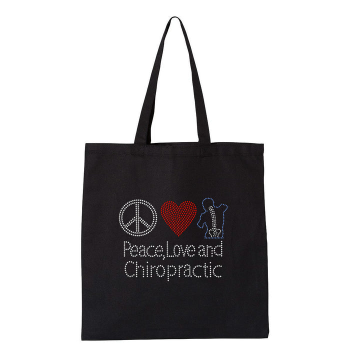 Rhinestone Bling Choose your Style Peace Love Chiropratic Sparkle Business