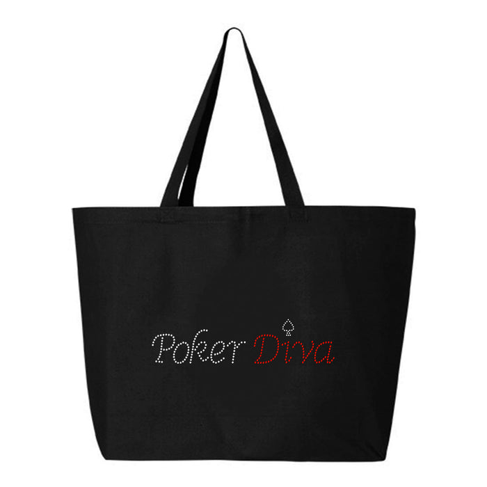 Rhinestone Bling Choose your Style Poker Diva Red White Leisure Vegas