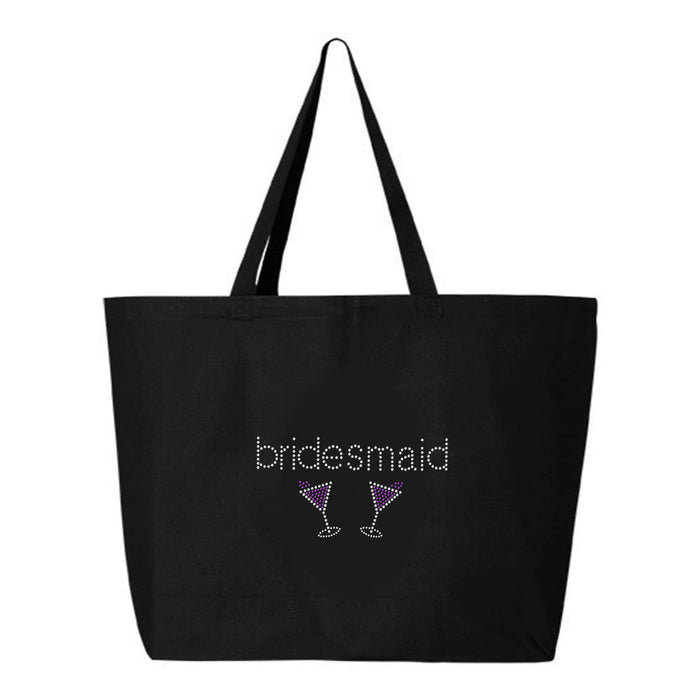 Rhinestone Bling Choose your Style Bridesmaid Martini Cocktail Drinks Bride