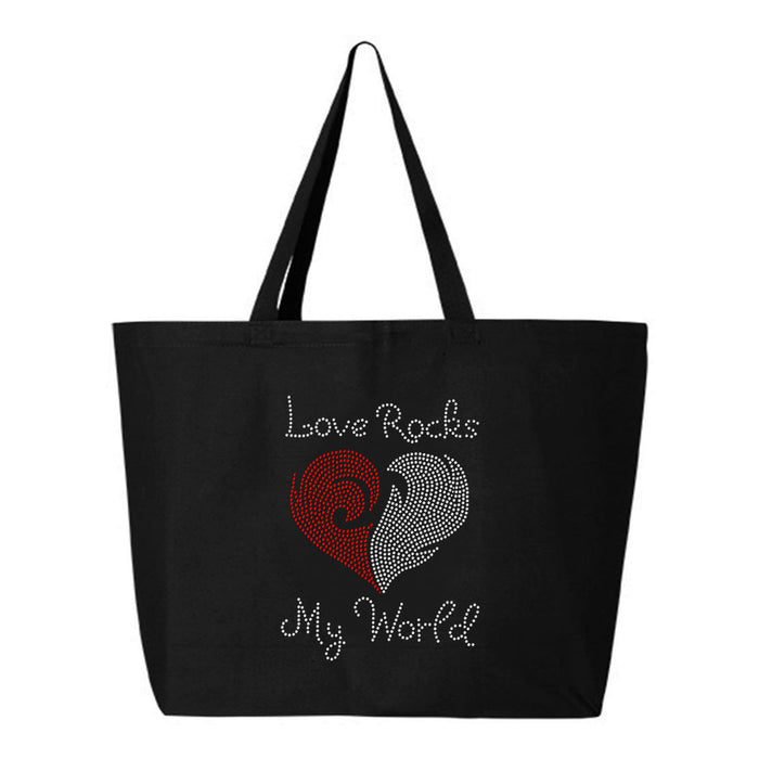 Rhinestone Bling Choose your Style Love Rocks My World Heart Valentine's