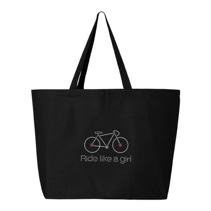 Rhinestone Bling Choose your Style Ride Like a Girl Bike Bicycle Sports