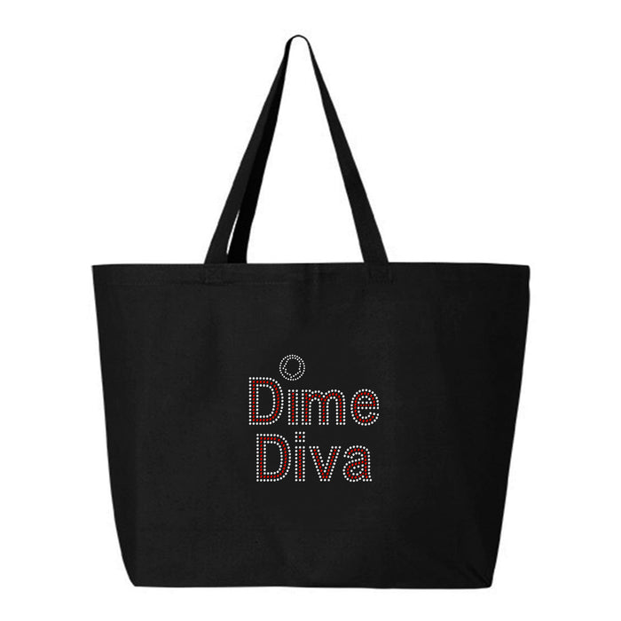 Rhinestone Bling Choose your Style Dime Diva, Sparkle White Divas