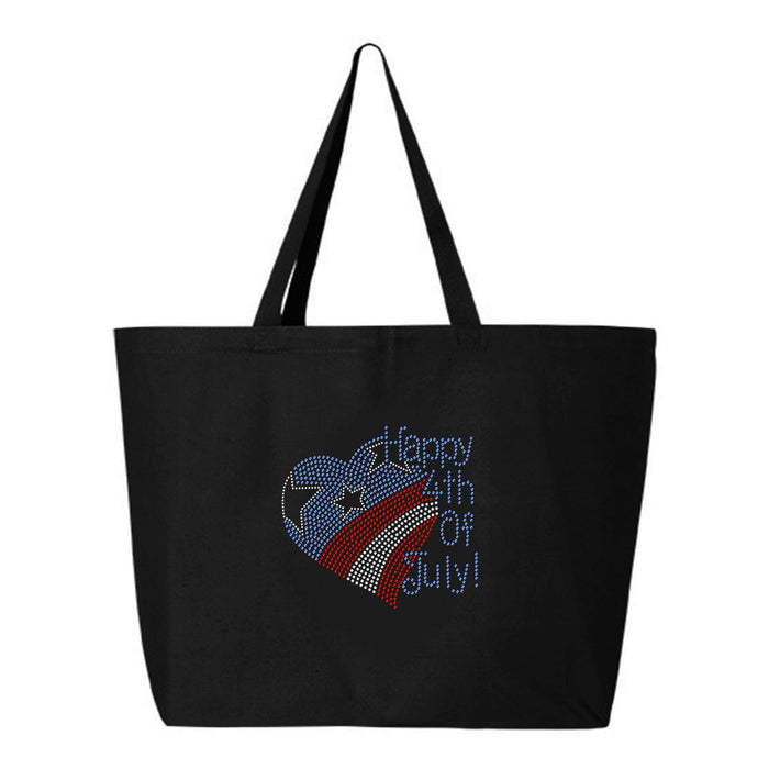 Rhinestone Bling Choose your Style Happy 4th of July Flag Heart Patriotic