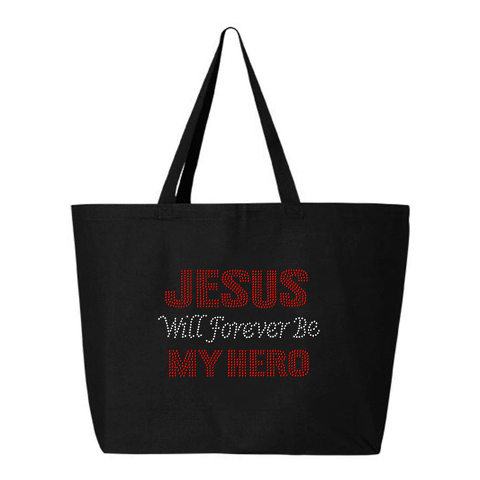 Rhinestone Bling Choose your Style Jesus Will forever be My Hero Religion