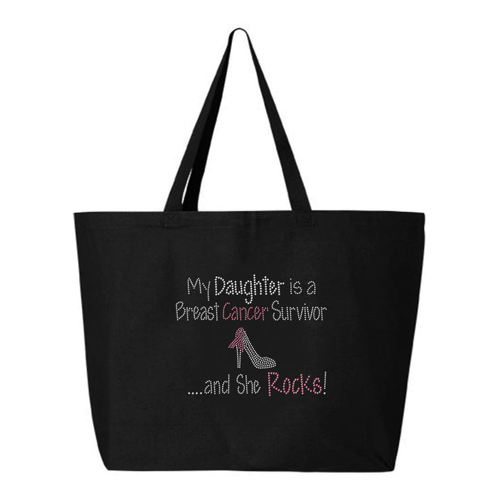 Rhinestone Bling Choose your Style Daughter Breast Cancer Survivor Awareness