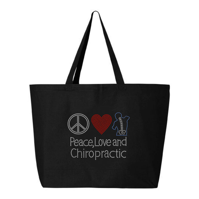 Rhinestone Bling Choose your Style Peace Love Chiropratic Sparkle Business