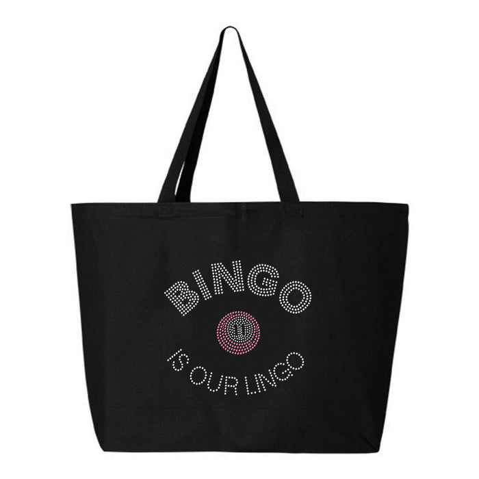 Rhinestone Bling Choose your Style Bingo is our Lingo Pink Leisure Casino