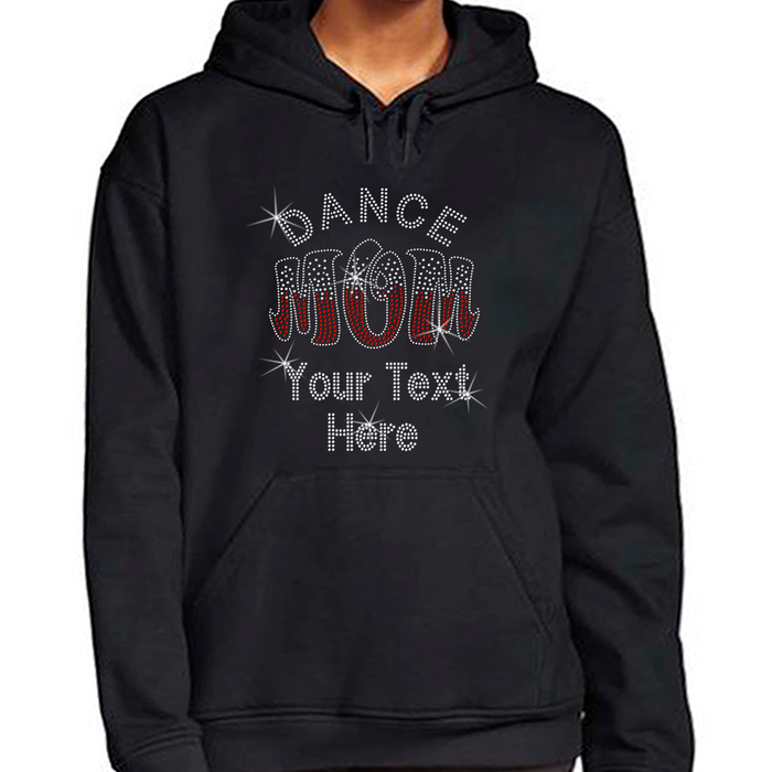 Custom Women’s T-Shirt – Dance Personalized Rhinestone Style and Text