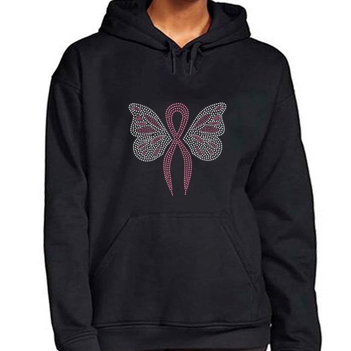 Rhinestone Bling Choose your Style Butterfly Pink Ribbon Awareness