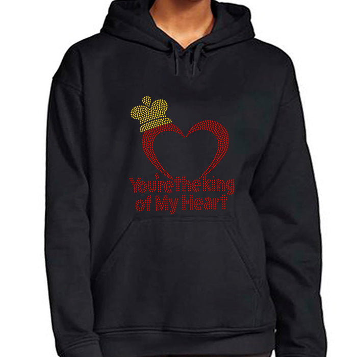 Rhinestone Bling Choose your Style You are the King my Heart Love Valentine's