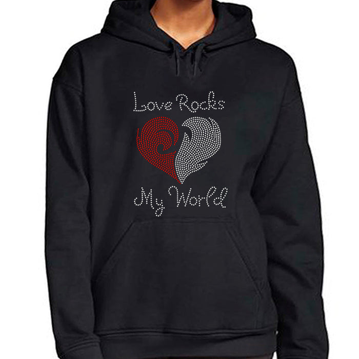 Rhinestone Bling Choose your Style Love Rocks My World Heart Valentine's