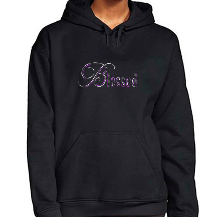 Rhinestone Bling Choose your Style Blessed White Sparkle Religion