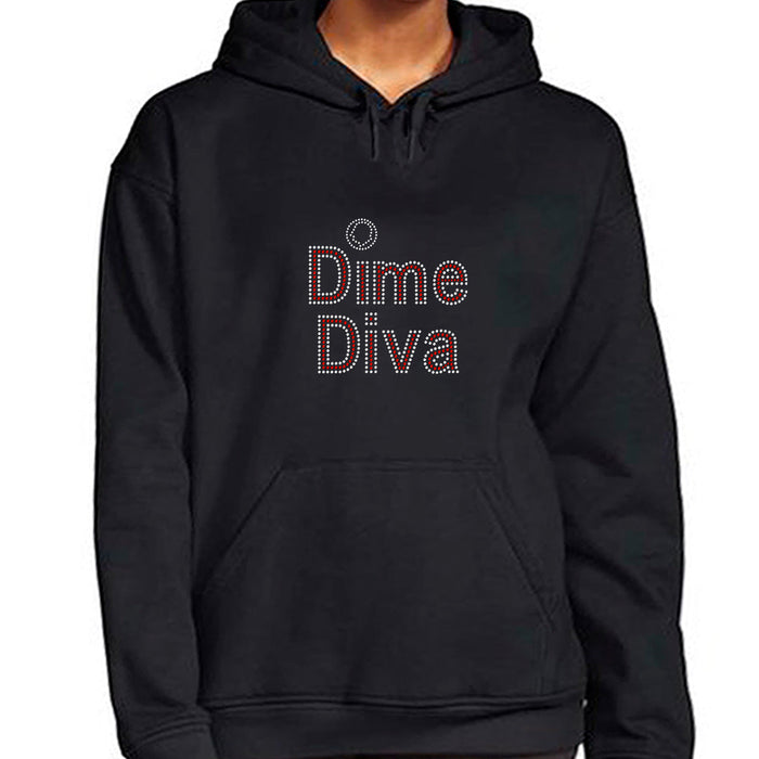 Rhinestone Bling Choose your Style Dime Diva, Sparkle White Divas