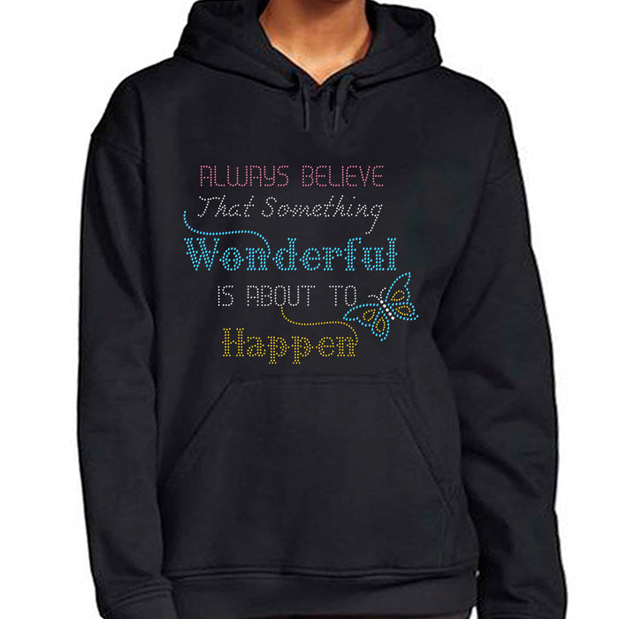 Rhinestone Bling Choose your Style Believe Something Wonderful Happen Christmas