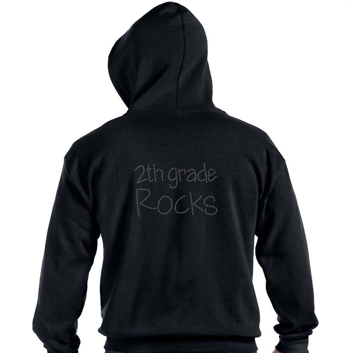 Rhinestone Bling Choose your Style 2nd Grade Rocks School Black