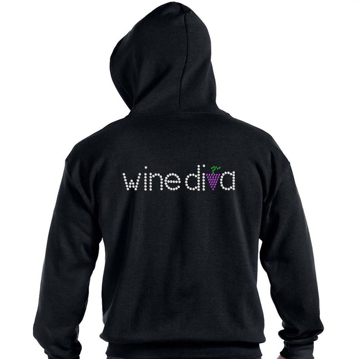 Rhinestone Bling Choose your Style Wine Diva Grapes Drinks