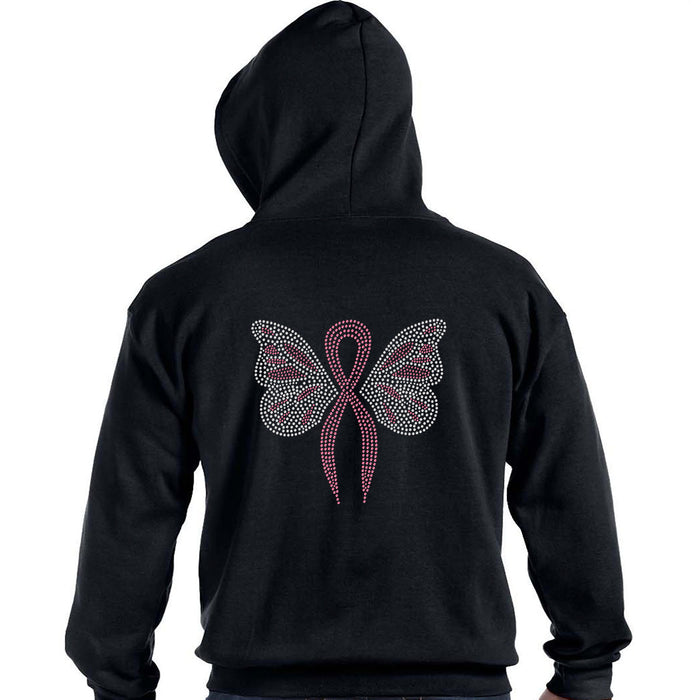 Rhinestone Bling Choose your Style Butterfly Pink Ribbon Awareness