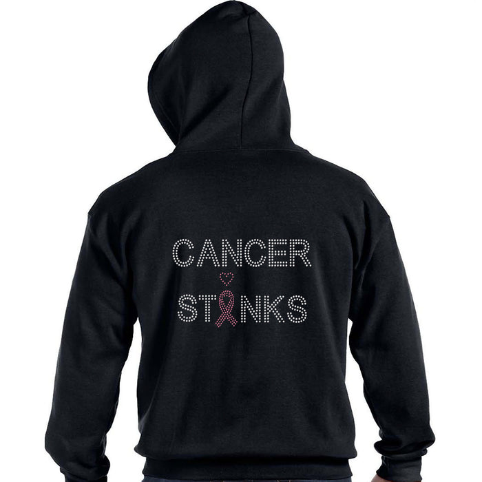 Rhinestone Bling Choose your Style Cancer Stinks Pink Ribbon Awareness