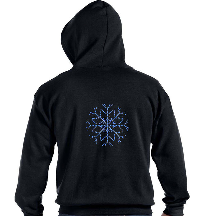 Rhinestone Bling Choose your Style Christmas Snowflake Blue