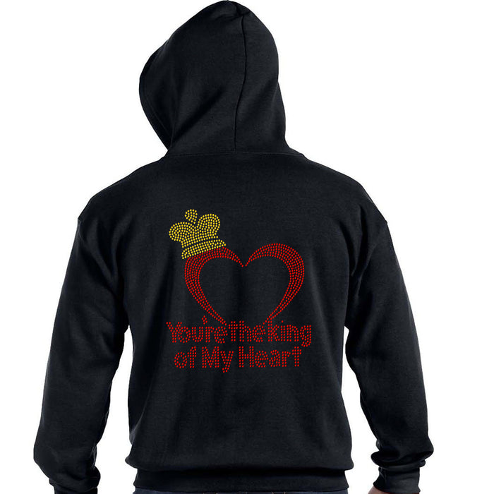 Rhinestone Bling Choose your Style You are the King my Heart Love Valentine's