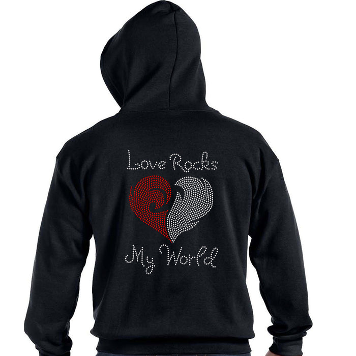 Rhinestone Bling Choose your Style Love Rocks My World Heart Valentine's