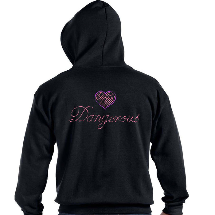 Rhinestone Bling Choose your Style Pink Heart Dangerous Valentine's