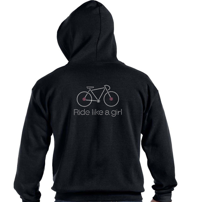 Rhinestone Bling Choose your Style Ride Like a Girl Bike Bicycle Sports