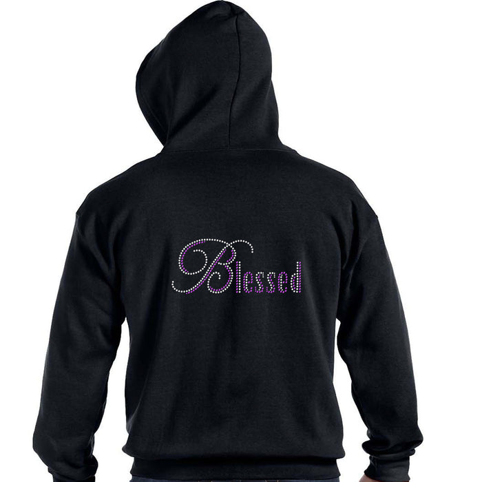 Rhinestone Bling Choose your Style Blessed White Sparkle Religion