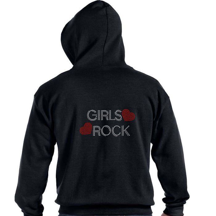 Rhinestone Bling Choose your Style Girls Rock Red Heart Sparkle Music