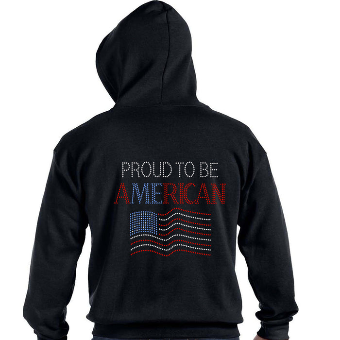 Rhinestone Bling Choose your Style Proud to be an American Flag Patriotic