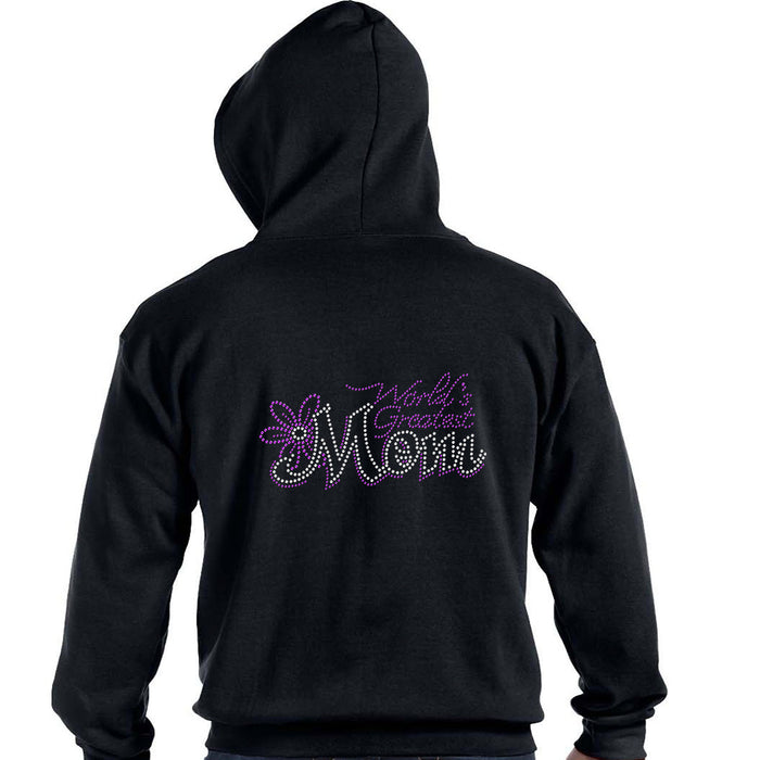 Rhinestone Bling Choose your Style World Greatest Mom Purple Family