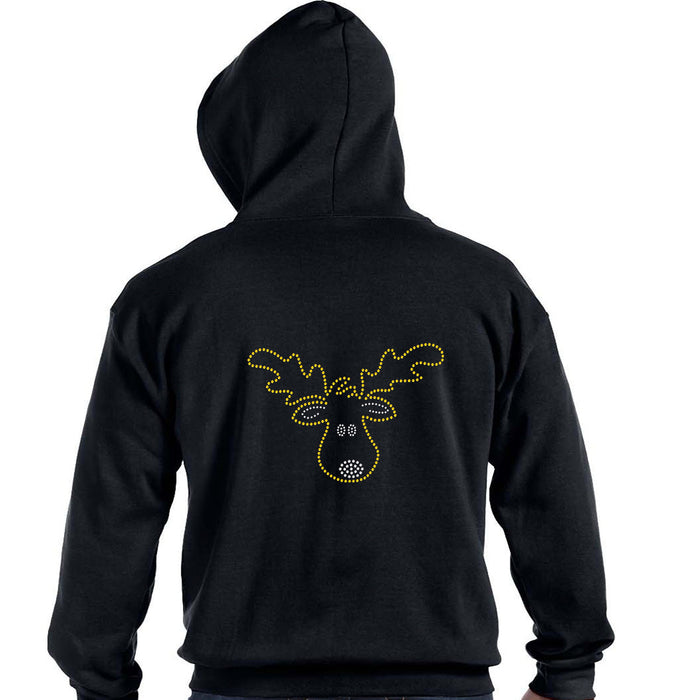 Rhinestone Bling Choose your Style Moose Head Cartoon Yellow Animals