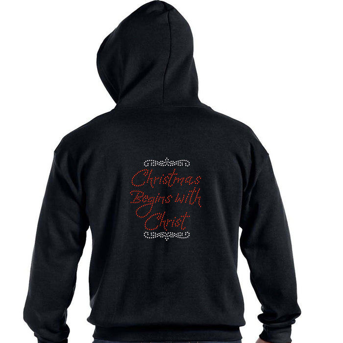 Rhinestone Bling Choose your Style Christmas Begins with Christ Christmas