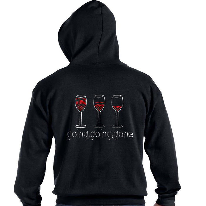 Rhinestone Bling Choose your Style Red Wine Glass Going Gone Drinks