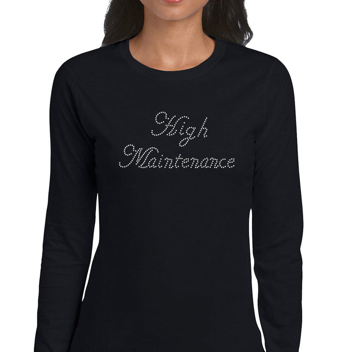 Rhinestone Bling Choose your Style High Maintenance Crystal Script Divas