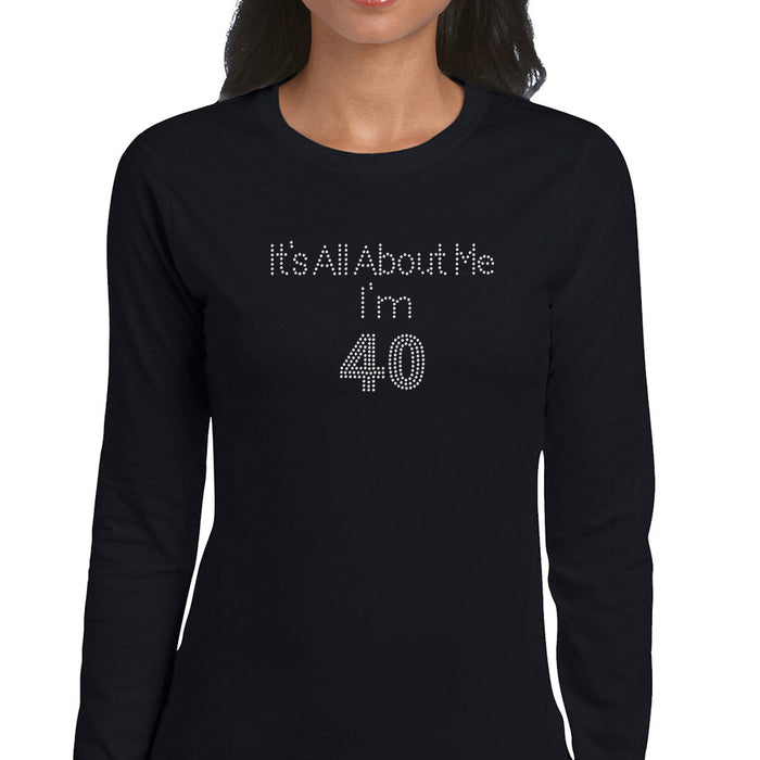 Rhinestone Bling Choose your Style All about Me I'm 40 Birthdays