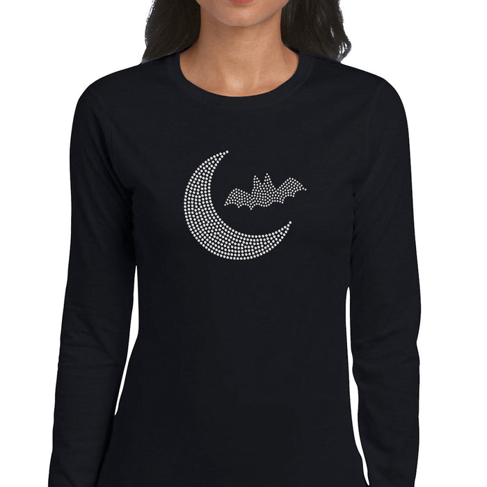 Rhinestone Bling Choose your Style Bat Crescent Moon Halloween