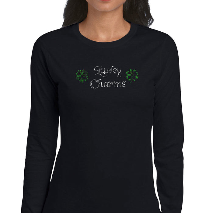 Rhinestone Bling Choose your Style Lucky Charms Four Leaf Clover Holidays St. Patrick