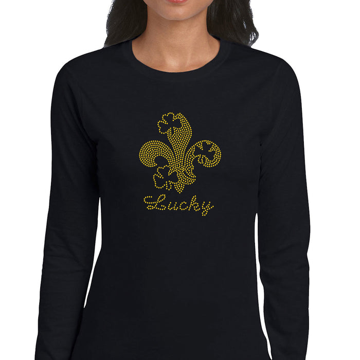 Rhinestone Bling Choose your Style Fleur de Lis Lucky Clover Symbols Holidays